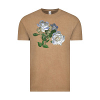 Vintage Coffee white dawn rose Vintage Tee - LillyAllenDesigns