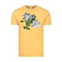 Vintage Mustard white dawn rose Vintage Tee - LillyAllenDesigns