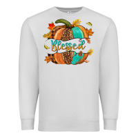 Dove Grey Blessed pumpkin Premium Sweatshirt - NancyCooperArtShop