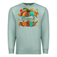 Seafoam Blessed pumpkin Premium Sweatshirt - NancyCooperArtShop