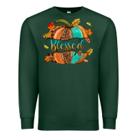 Sports Green Blessed pumpkin Premium Sweatshirt - NancyCooperArtShop