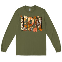 Army Green lpn licensed practical nurse Long Sleeve Tee - NancyCooperArtShop
