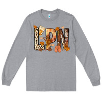 Heather Grey lpn licensed practical nurse Long Sleeve Tee - NancyCooperArtShop