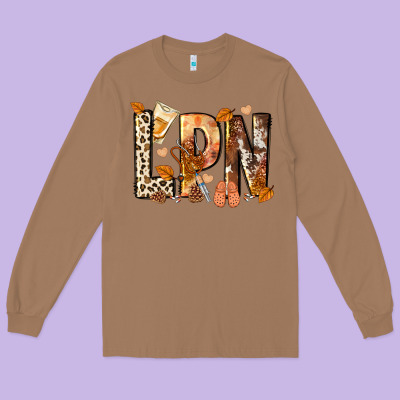 Lpn Licensed Practical Nurse Long Sleeve Tee Designed By Nancycooperartshop