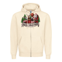 Sandshell Merry Christmas Zipper Hoodie - SublimationCraftShop