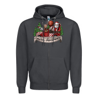 Smoke Merry Christmas Zipper Hoodie - SublimationCraftShop