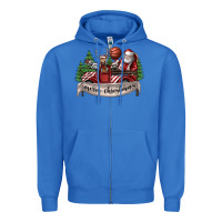 True Royal Merry Christmas Zipper Hoodie - SublimationCraftShop
