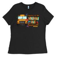 Black captain of struggle bus busdriver Ladies Tee - CowhideDigitalArt