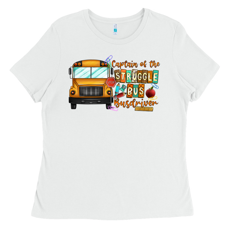 Captain Of Struggle Bus Busdriver Ladies Tee by CowhideDigitalArt | Teevron