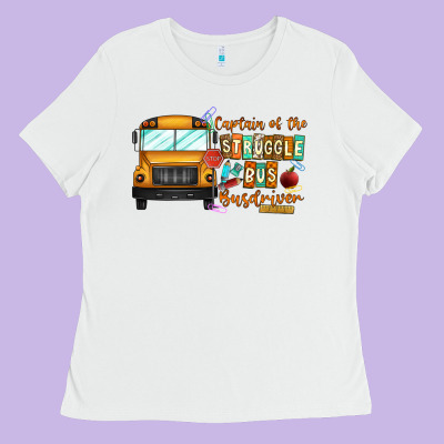Captain Of Struggle Bus Busdriver Ladies Tee Designed By Cowhidedigitalart
