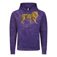 Cloud Purple lion Vintage Hoodie - LillyAllenDesigns