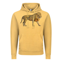Vintage Mustard lion Vintage Hoodie - LillyAllenDesigns