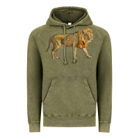 Vintage Olive lion Vintage Hoodie - LillyAllenDesigns