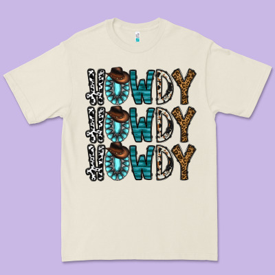Howdy Howdy Howdy Premium Tee Designed By Cowhidedigitalart