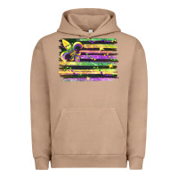Pigment Burro mardi gras flag Urban Hoodie - FaDigitalArtStudio