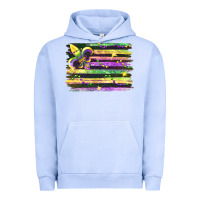 Pigment Grape Ice mardi gras flag Urban Hoodie - FaDigitalArtStudio