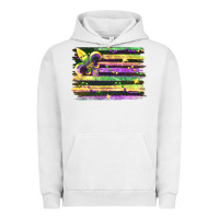 Pigment Lunar Rock mardi gras flag Urban Hoodie - FaDigitalArtStudio