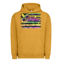Pigment Peanut Butter mardi gras flag Urban Hoodie - FaDigitalArtStudio