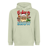 Matcha Baking through the snow Heavyweight Hoodie - NancyCooperArtShop