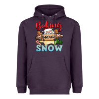 Plum Baking through the snow Heavyweight Hoodie - NancyCooperArtShop
