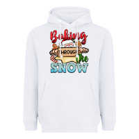 White Baking through the snow Heavyweight Hoodie - NancyCooperArtShop