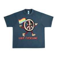 Midnight Navy love everyone Urban Heavy Tee - MaliasSmallBusiness