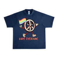 Navy love everyone Urban Heavy Tee - MaliasSmallBusiness