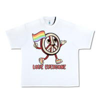 White love everyone Urban Heavy Tee - MaliasSmallBusiness
