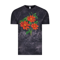 Cloud Black tithonia fiesta del sol sunflower Vintage Tee - LillyAllenDesigns