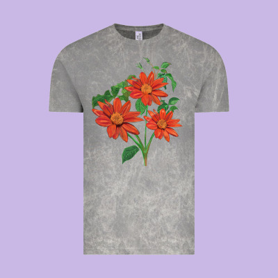 Tithonia Fiesta Del Sol Sunflower Vintage Tee Designed By Lillyallendesigns