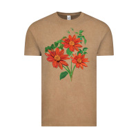 Vintage Coffee tithonia fiesta del sol sunflower Vintage Tee - LillyAllenDesigns