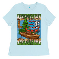 Baby Blue lake squad air freshener Ladies Tee - HRA Design Shop