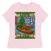 Bubblegum Pink lake squad air freshener Ladies Tee - HRA Design Shop
