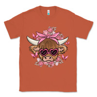 Copper cow with flowers and butterflies Classic Tee - MaliasSmallBusiness