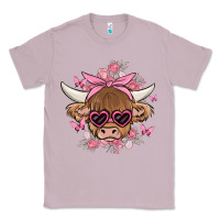 Lilac cow with flowers and butterflies Classic Tee - MaliasSmallBusiness