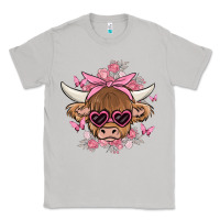 Moon Dust cow with flowers and butterflies Classic Tee - MaliasSmallBusiness