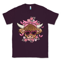Plum cow with flowers and butterflies Classic Tee - MaliasSmallBusiness