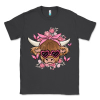 Smoke cow with flowers and butterflies Classic Tee - MaliasSmallBusiness