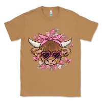 Toasted Coconut cow with flowers and butterflies Classic Tee - MaliasSmallBusiness