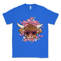Cow With Flowers And Butterflies Classic Tee | Teevron