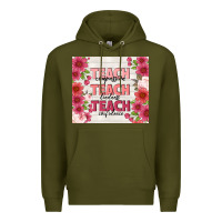 Army Green teacher life Premium Hoodie - TumblerDesignByShophia