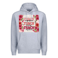 Heather Grey teacher life Premium Hoodie - TumblerDesignByShophia