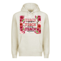 Oatmeal Heather teacher life Premium Hoodie - TumblerDesignByShophia