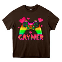 Chocolate Brown gaymer Heavy Core Tee - HRA Design Shop