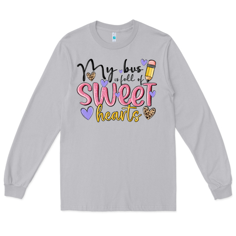 My Bus Full Of Sweet Hearts Long Sleeve Tee by MaliasSmallBusiness | Teevron