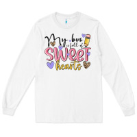 White my bus full of sweet hearts Long Sleeve Tee - MaliasSmallBusiness