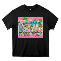 Black happy easter mousepad Heavy Core Tee - BarkalooDesign