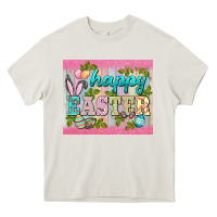 Cream happy easter mousepad Heavy Core Tee - BarkalooDesign
