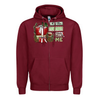 Burgundy It's The Present For Me Zipper Hoodie - SublimationCraftShop