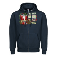 Navy It's The Present For Me Zipper Hoodie - SublimationCraftShop